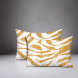 Seppo Zebra Print Indoor/Outdoor Reversible Rectangular Pillow