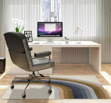 Serrai low pile chair mat in Gray
