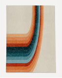 Serrai low pile chair mat in Orange