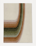 Serrai low pile chair mat in Rust