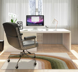Serrai low pile chair mat in Rust
