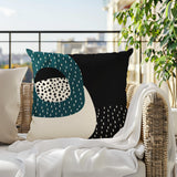 Shaffy Abstract Reversible Indoor/Outdoor Square Pillow