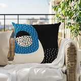 Shaffy Abstract Reversible Indoor/Outdoor Square Pillow