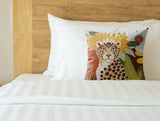 Shaja Microsuede Square Pillow in Brown/Green/Yellow - Size 20x20