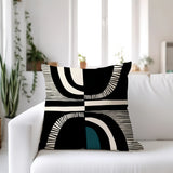 Shani Abstract Reversible Indoor/Outdoor Square Pillow Cover