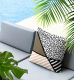 Shapira Abstract Reversible Indoor/Outdoor Rectangle Pillow