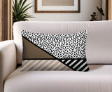 Shapira Abstract Reversible Indoor/Outdoor Rectangle Pillow
