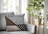 Shapira Abstract Reversible Indoor/Outdoor Rectangle Pillow