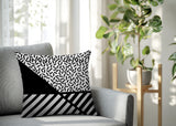 Shapira Abstract Reversible Indoor/Outdoor Square Pillow