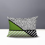 Shapira Abstract Reversible Indoor/Outdoor Rectangle Pillow