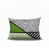 Shapira Abstract Reversible Indoor/Outdoor Rectangle Pillow