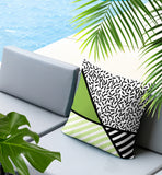Shapira Abstract Reversible Indoor/Outdoor Rectangle Pillow