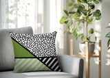 Shapira Abstract Reversible Indoor/Outdoor Rectangle Pillow