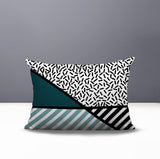 Shapira Abstract Reversible Indoor/Outdoor Rectangle Pillow