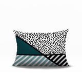 Shapira Abstract Reversible Indoor/Outdoor Rectangle Pillow