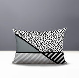 Shapira Abstract Reversible Indoor/Outdoor Rectangle Pillow