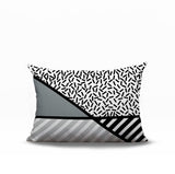 Shapira Abstract Reversible Indoor/Outdoor Rectangle Pillow