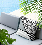 Shapira Abstract Reversible Indoor/Outdoor Rectangle Pillow