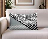 Shapira Abstract Reversible Indoor/Outdoor Rectangle Pillow