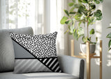 Shapira Abstract Reversible Indoor/Outdoor Rectangle Pillow