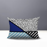 Shapira Abstract Reversible Indoor/Outdoor Rectangle Pillow