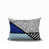 Shapira Abstract Reversible Indoor/Outdoor Rectangle Pillow