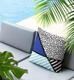 Shapira Abstract Reversible Indoor/Outdoor Rectangle Pillow