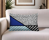 Shapira Abstract Reversible Indoor/Outdoor Rectangle Pillow
