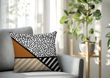 Shapira Abstract Reversible Indoor/Outdoor Rectangle Pillow