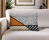 Shapira Abstract Reversible Indoor/Outdoor Rectangle Pillow