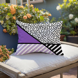 Shapira Abstract Reversible Indoor/Outdoor Rectangle Pillow