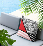 Shapira Abstract Reversible Indoor/Outdoor Rectangle Pillow