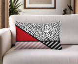Shapira Abstract Reversible Indoor/Outdoor Rectangle Pillow