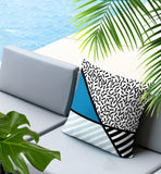 Shapira Abstract Reversible Indoor/Outdoor Rectangle Pillow