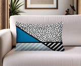 Shapira Abstract Reversible Indoor/Outdoor Rectangle Pillow