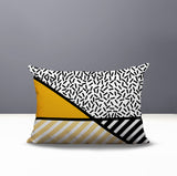 Shapira Abstract Reversible Indoor/Outdoor Rectangle Pillow