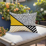 Shapira Abstract Reversible Indoor/Outdoor Rectangle Pillow