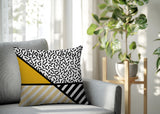 Shapira Abstract Reversible Indoor/Outdoor Rectangle Pillow