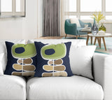 Sharon Botanical Reversible Indoor/Outdoor Square Pillow