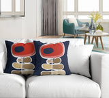 Sharon Botanical Reversible Indoor/Outdoor Square Pillow