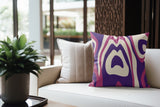 Shia Animal Print Faux Suede Square Indoor Pillow in Aurora Dream - Size 18x18