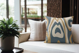 Shia Animal Print Faux Suede Square Indoor Pillow in Noon Tide - Size 16x16