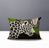 Shiel Leopard Reversible Indoor/Outdoor Rectangle Pillow