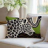 Shiel Leopard Reversible Indoor/Outdoor Rectangle Pillow