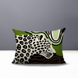 Shiel Leopard Reversible Indoor/Outdoor Rectangle Pillow