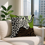 Shiel Leopard Reversible Indoor/Outdoor Square Pillow