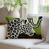Shiel Leopard Reversible Indoor/Outdoor Rectangle Pillow