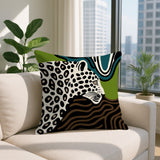 Shiel Leopard Reversible Indoor/Outdoor Square Pillow