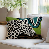 Shiel Leopard Reversible Indoor/Outdoor Rectangle Pillow