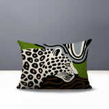 Shiel Leopard Reversible Indoor/Outdoor Rectangle Pillow